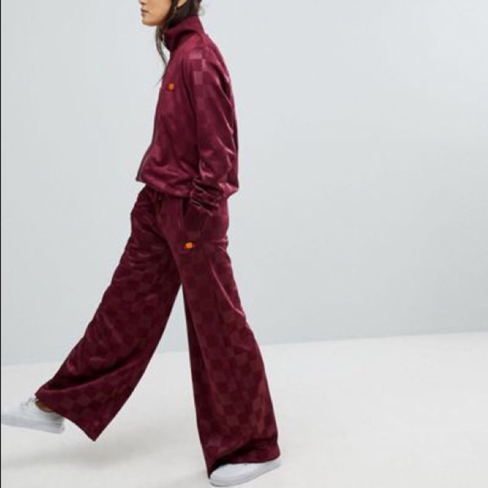 Ellesse Wide Leg Tracksuit Bottoms UK6|US4